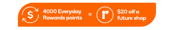 4000 Everyday Rewards points